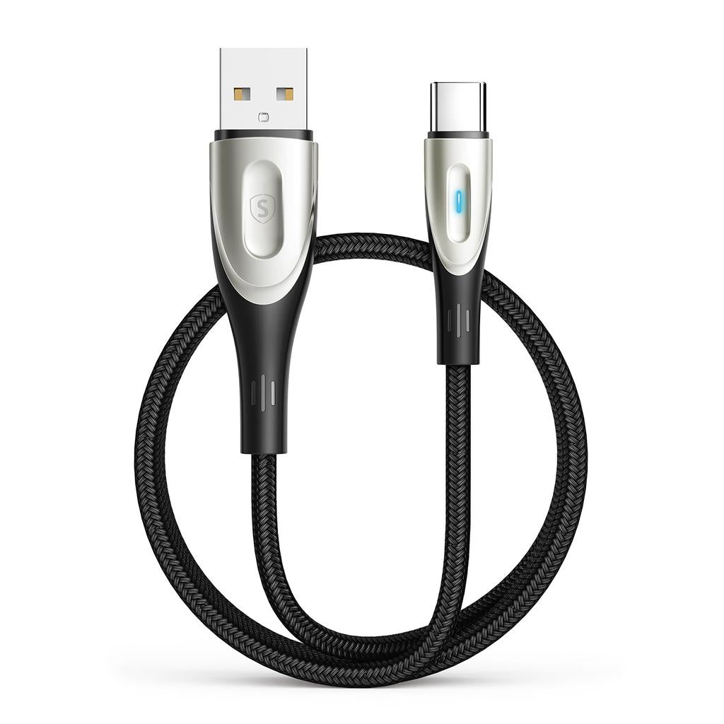 USB to USB-C Cable, 1.2m, 3A - Black