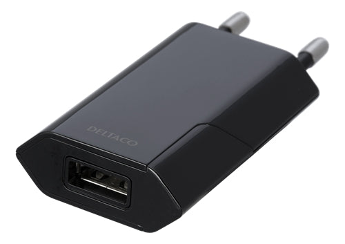 USB wall charger 1.0A black