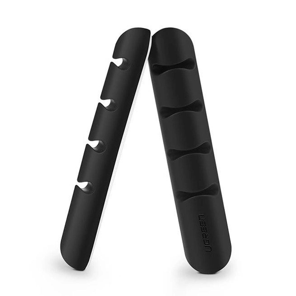 Ugreen 2x self-adhesive organizer for 4 cables - Black
