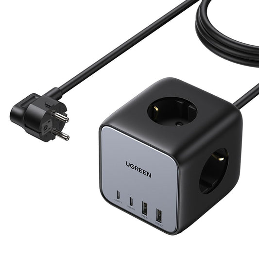 Ugreen 65W DigiNest Cube Socket, 2xUSB-C, 2xUSB-A, 3xAC