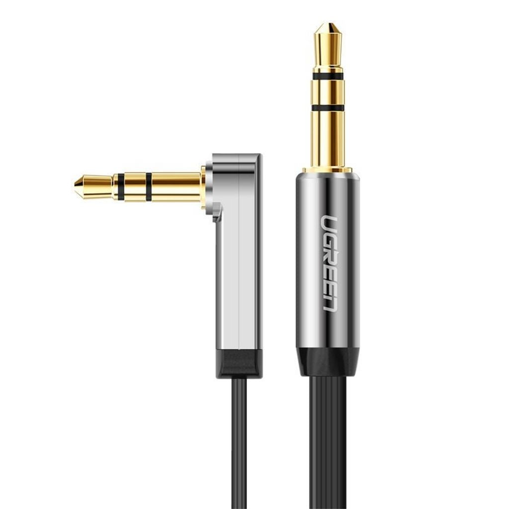 Ugreen AUX Cable, Angled, 3.5mm, 0.5m - Black