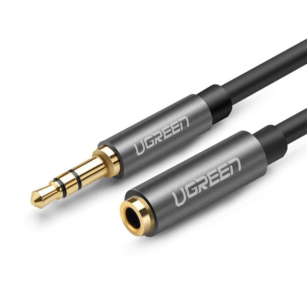 Ugreen AUX extension cable 3.5 mm minijack, 1m - Silver
