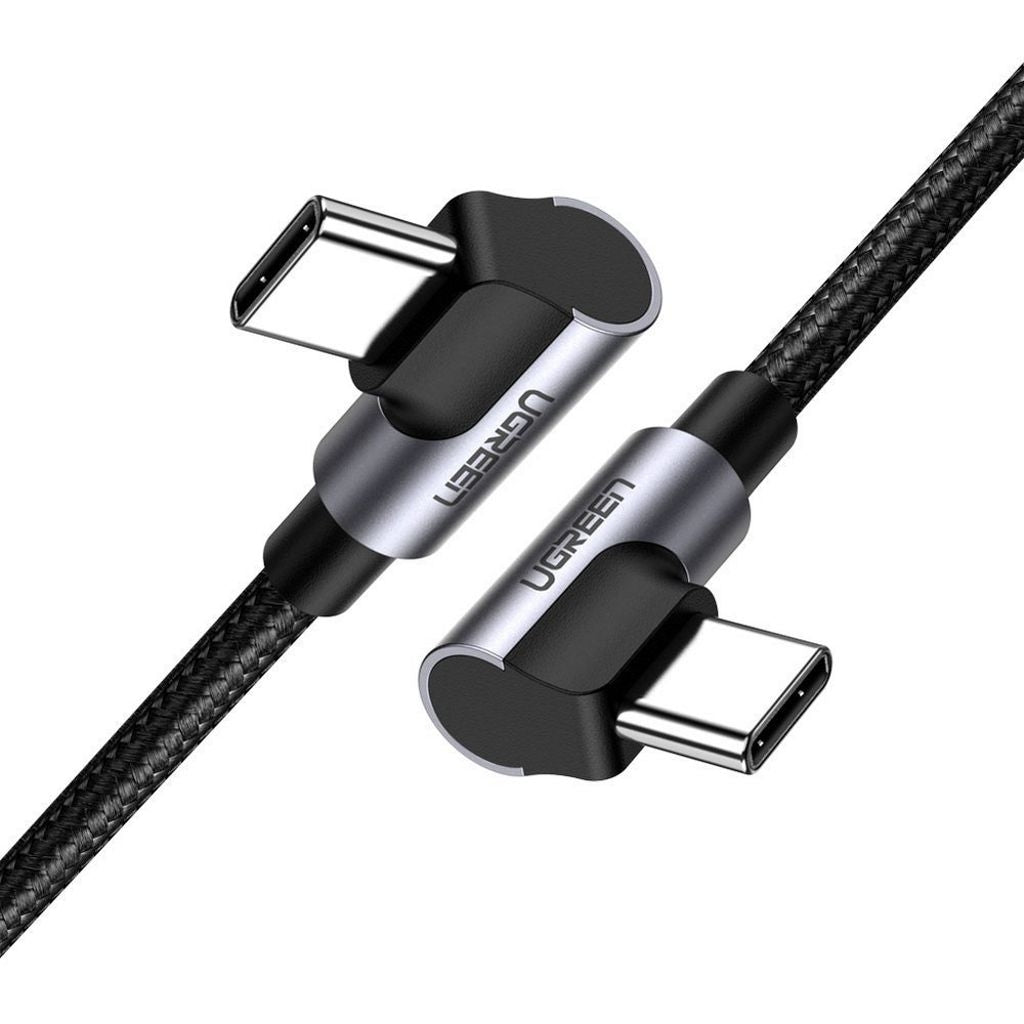 Ugreen Angled USB-C to USB-C Cable 3A, 1m - Grey