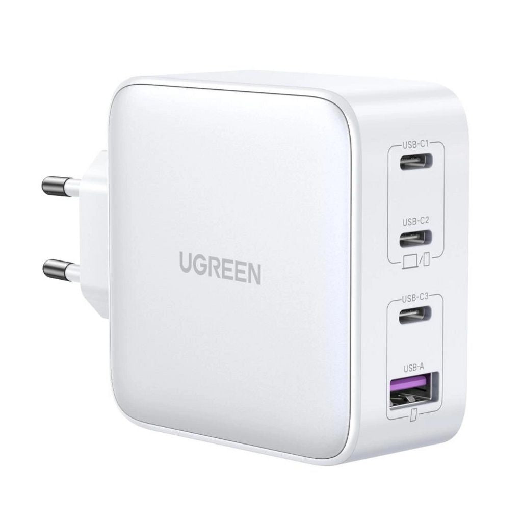 Ugreen Fast Charger GaN 3x USB-C / 1x USB-A, 100W, PD, QC - White