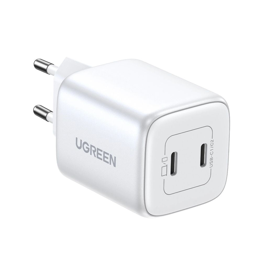 Ugreen GaN Fast Charger 2x USB-C, 45W - White
