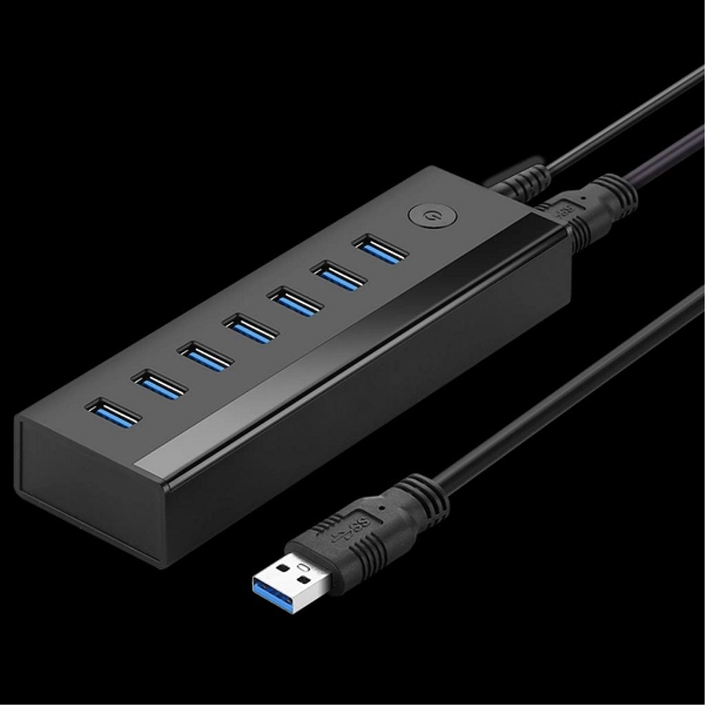 Ugreen Hub USB-A to 7xUSB-A, 5Gb/s - Black