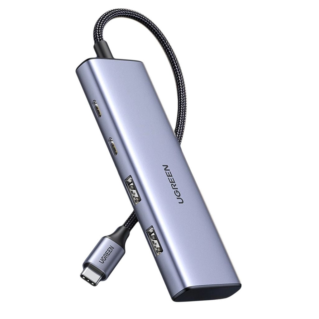 Ugreen Hub USB-C to 2x USB-A / 2 x USB-C, 20cm - Gray