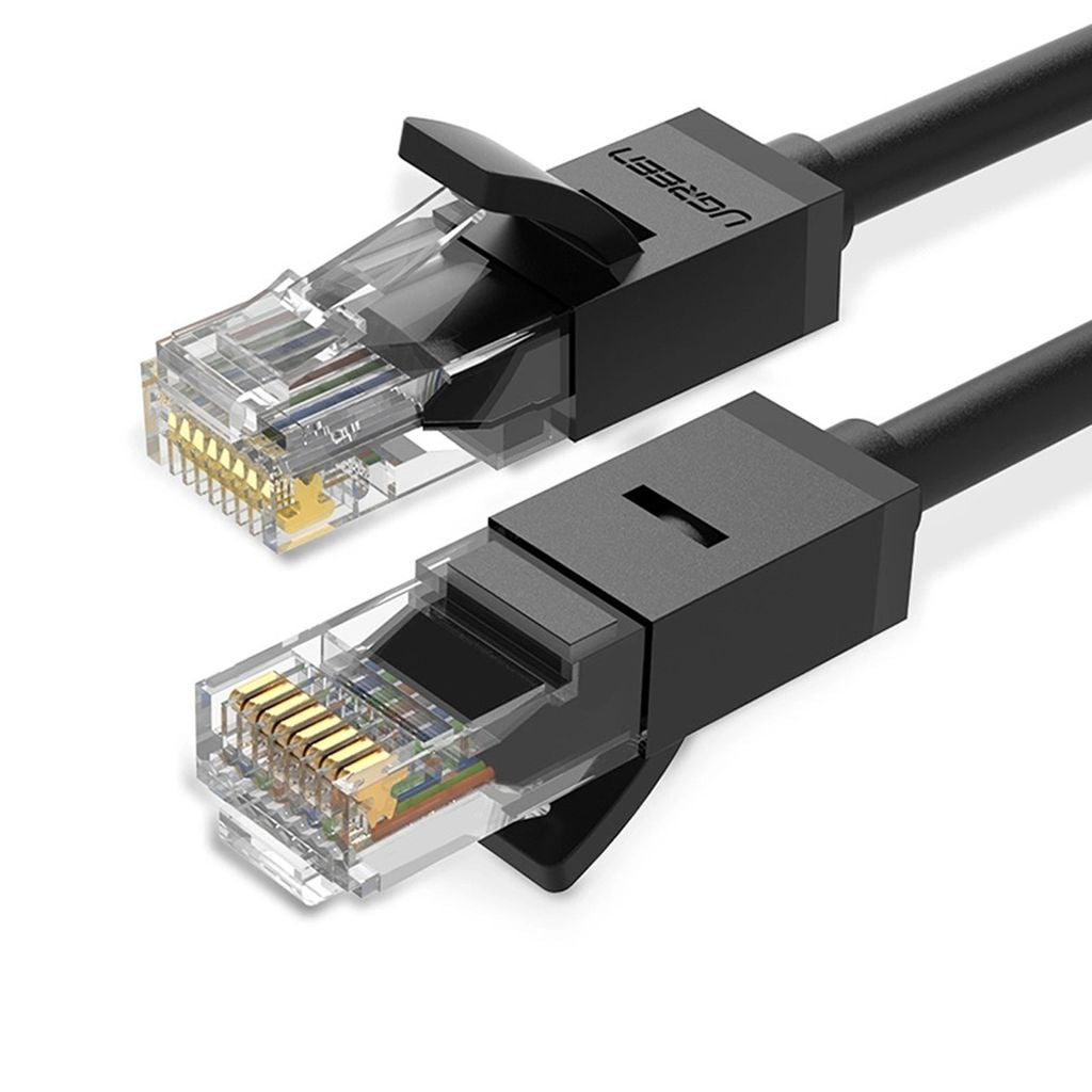 Ugreen LAN Ethernet U/UTP Cat6 network cable, 1000Mbps, 15m - Black