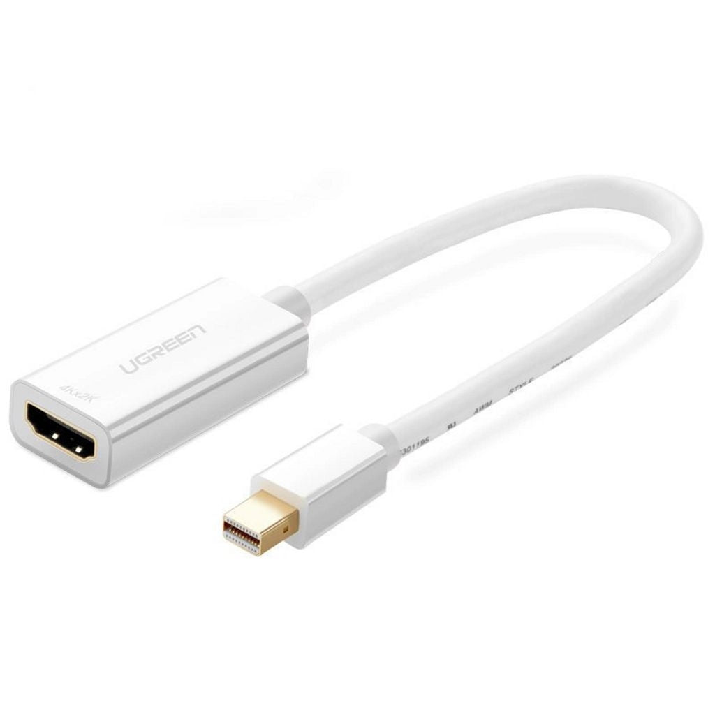 Ugreen Mini Displayport (Male) to HDMI (Female) FHD 1080P Adapter - White