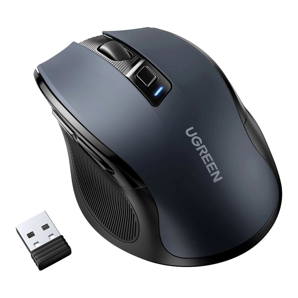 Ugreen Optical Wireless Mouse, USB 2.4GHz / Bluetooth 5.0, 4000 DPI - Black