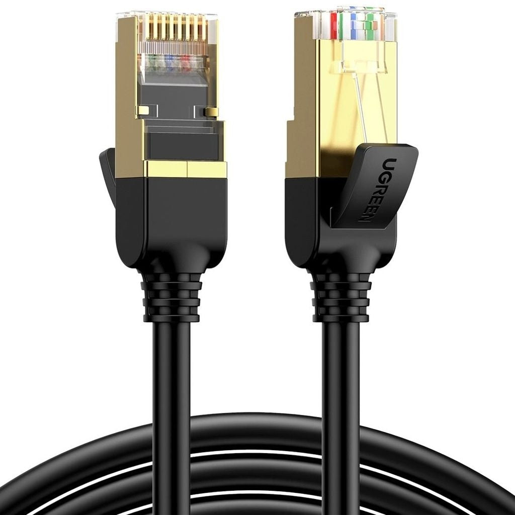 Ugreen RJ45/Cat7 STP network cable, 5m - Black