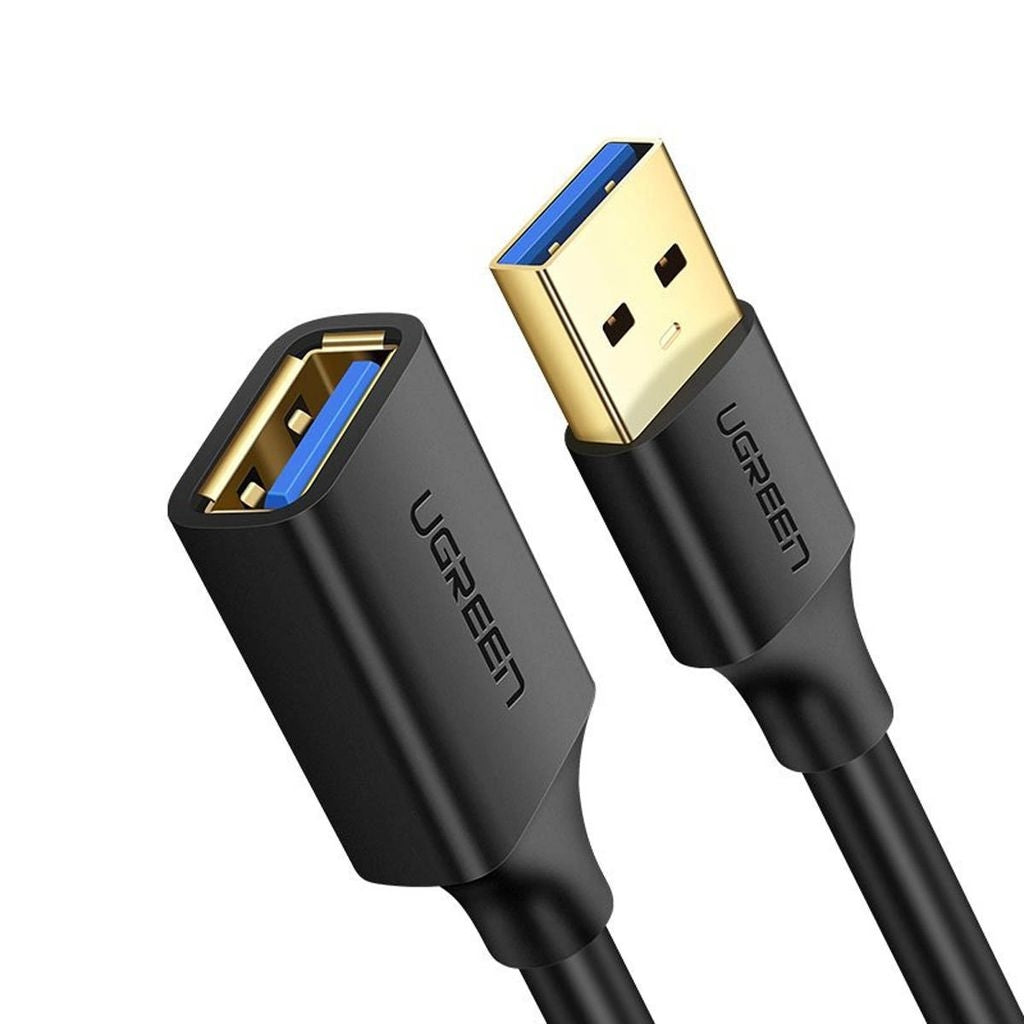 Ugreen USB-A (male) - USB-A (female) 3.0 adapter extension cable, 5 Gb/s, 0.5 m - Black
