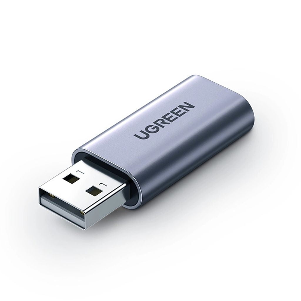 Ugreen USB-A to AUX minijack 3.5mm audio adapter - Grey