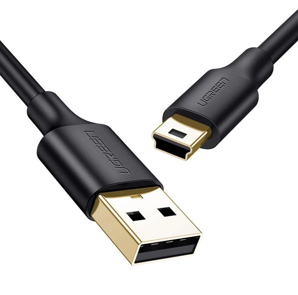 Ugreen USB-A to mini USB cable, 480Mbps, 3m - Black