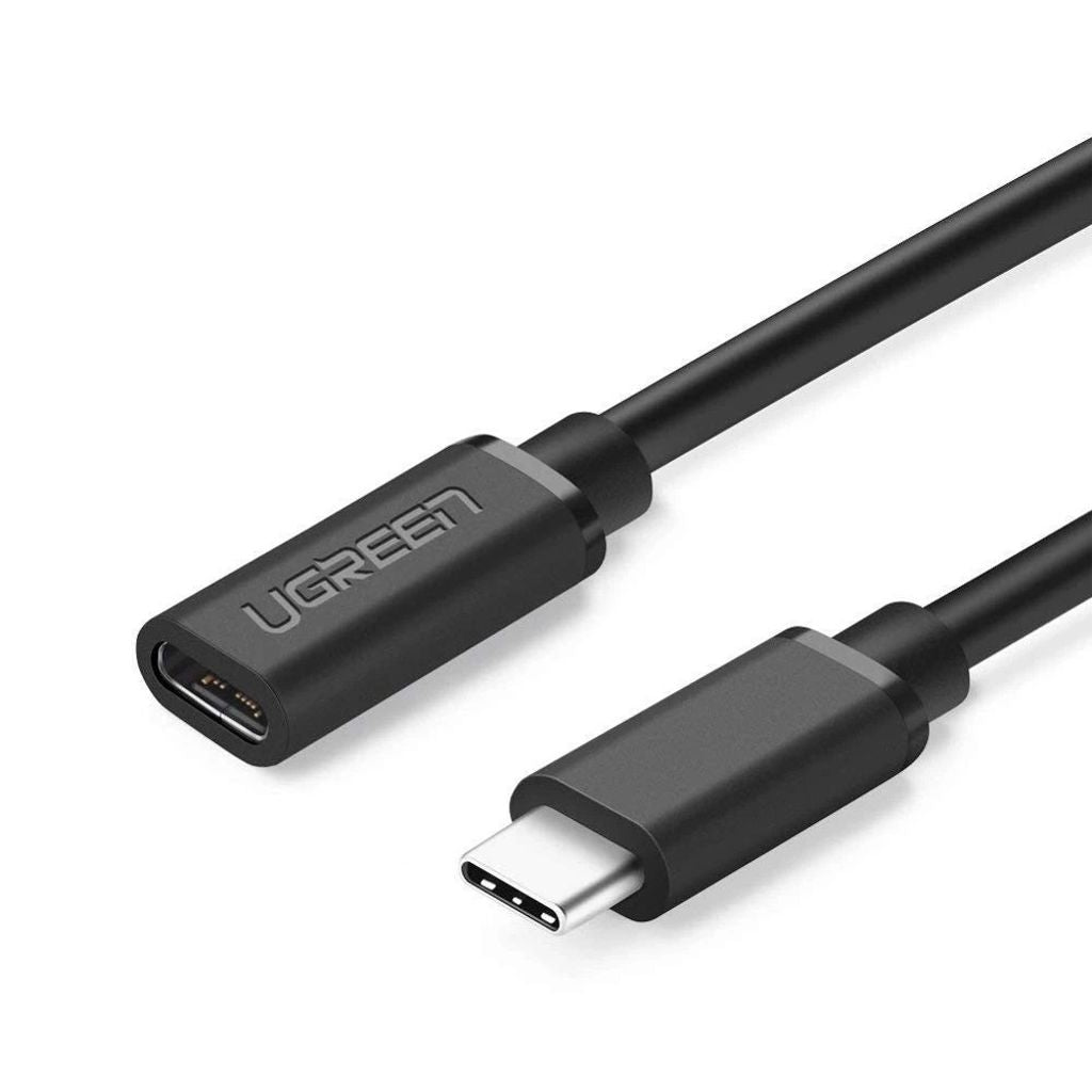 Ugreen USB-C (Female) to USB-C (Male) 3.1 Extension Cable, 0.5m - Black