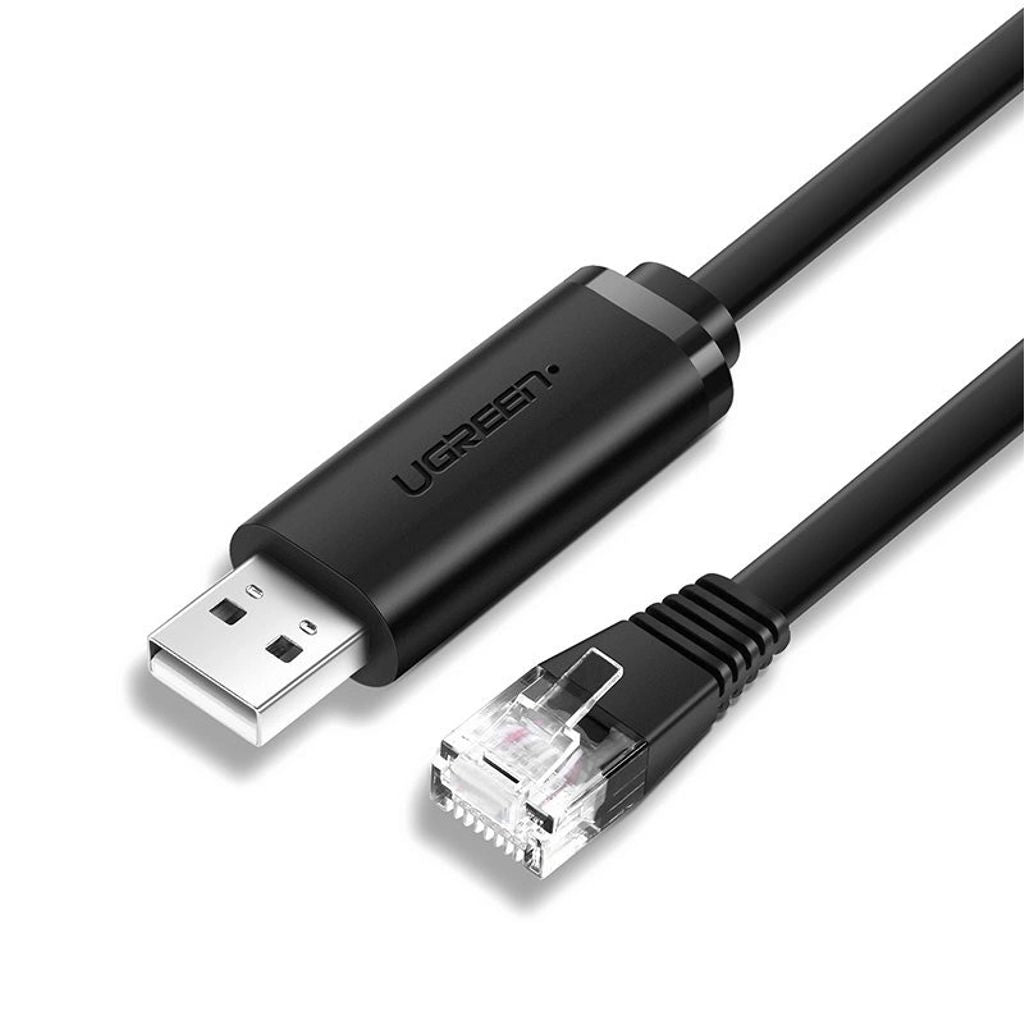 Ugreen console cable USB-A - Ethernet RJ45, 1.5m - Black