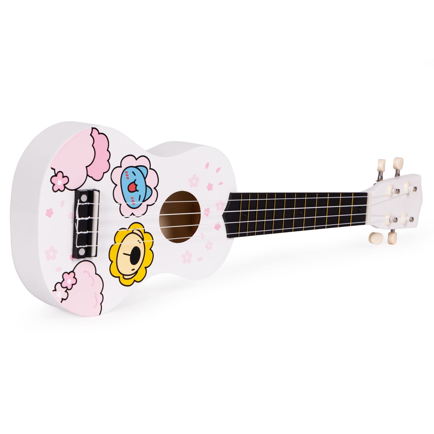 Ukulele for Kids, Wooden, 4 Nylon Strings, Includes Pick