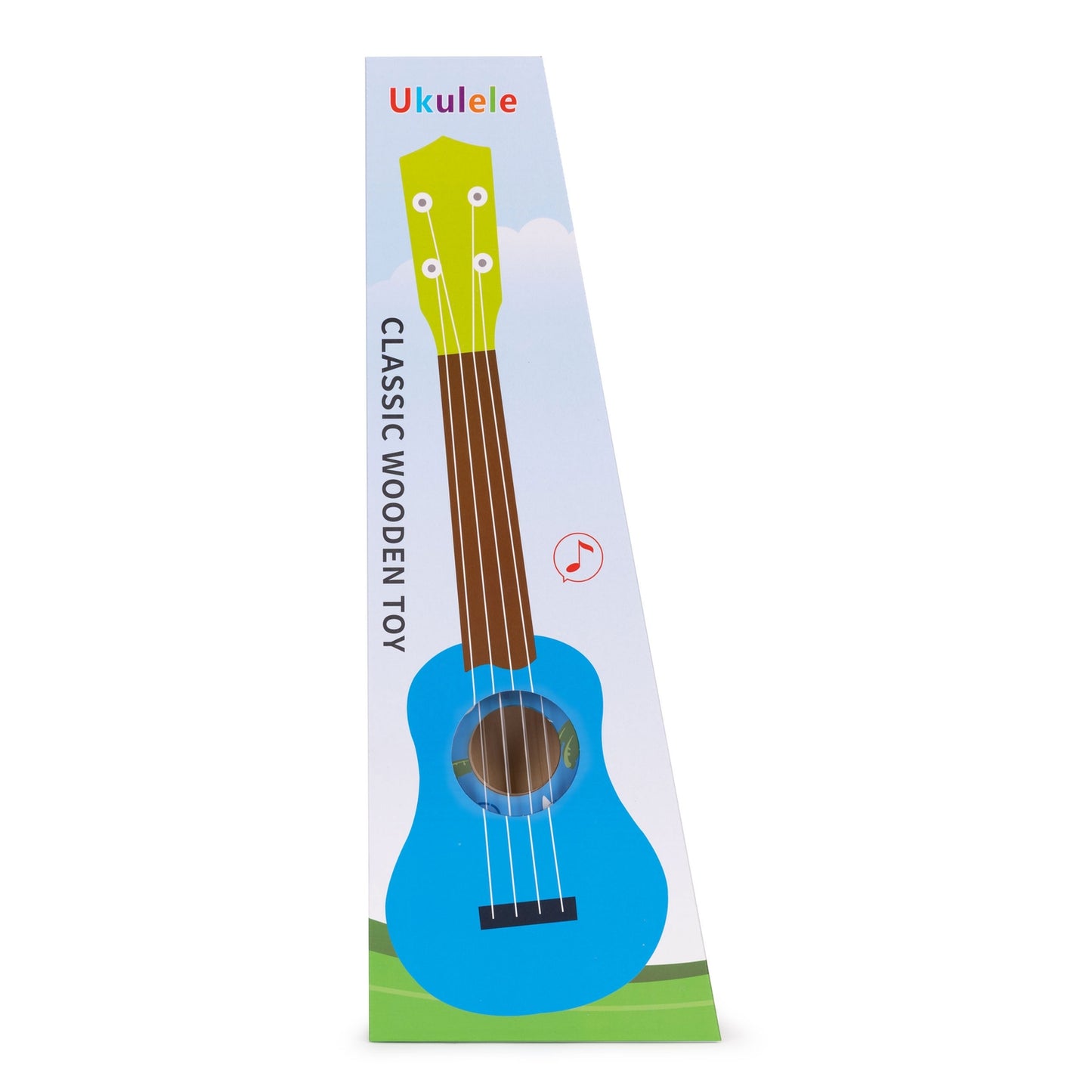 Ukulele for Kids, Wooden with 4 Nylon Strings & Pick