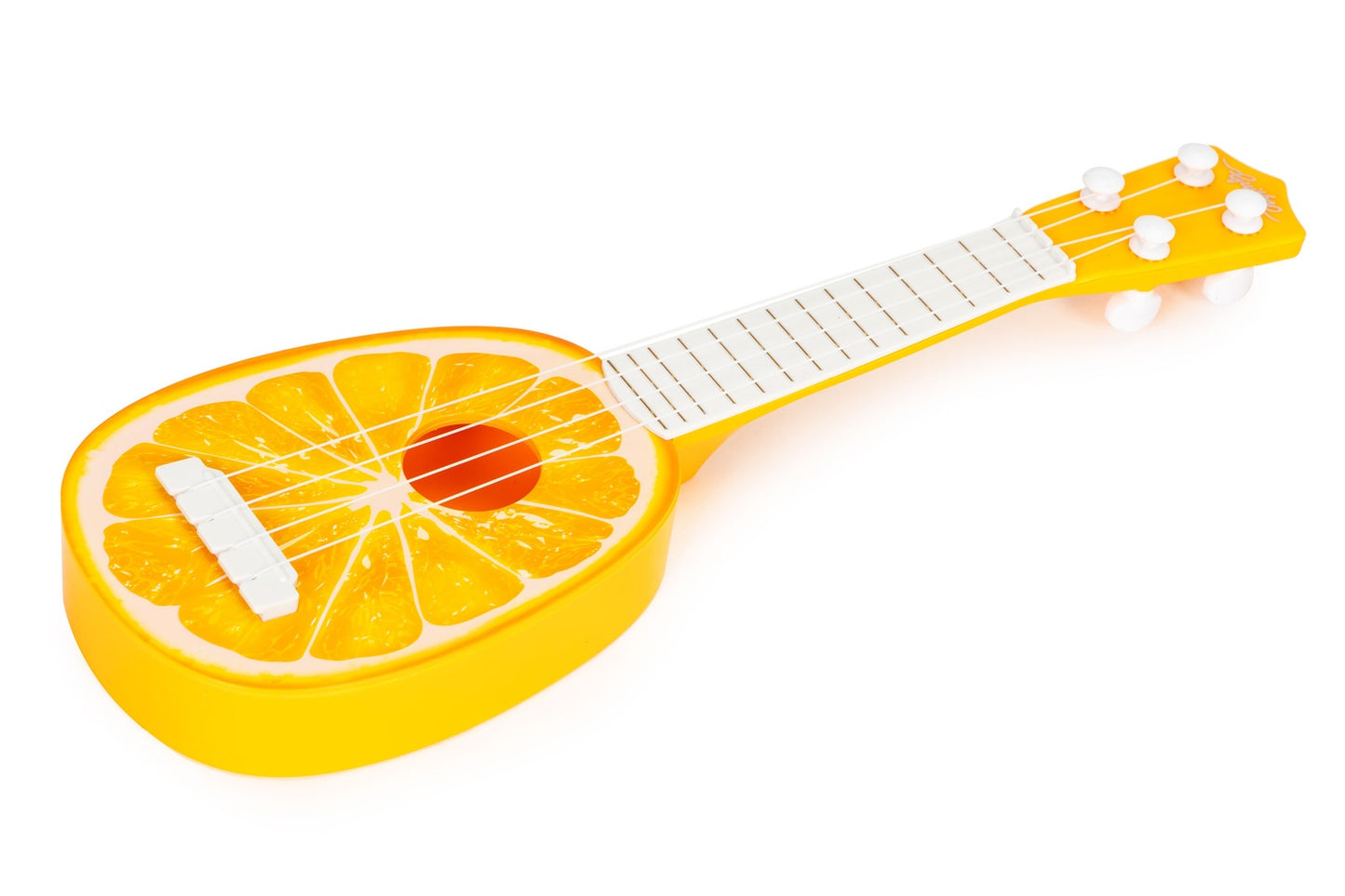 Ukulele guitar for children, four strings, orange