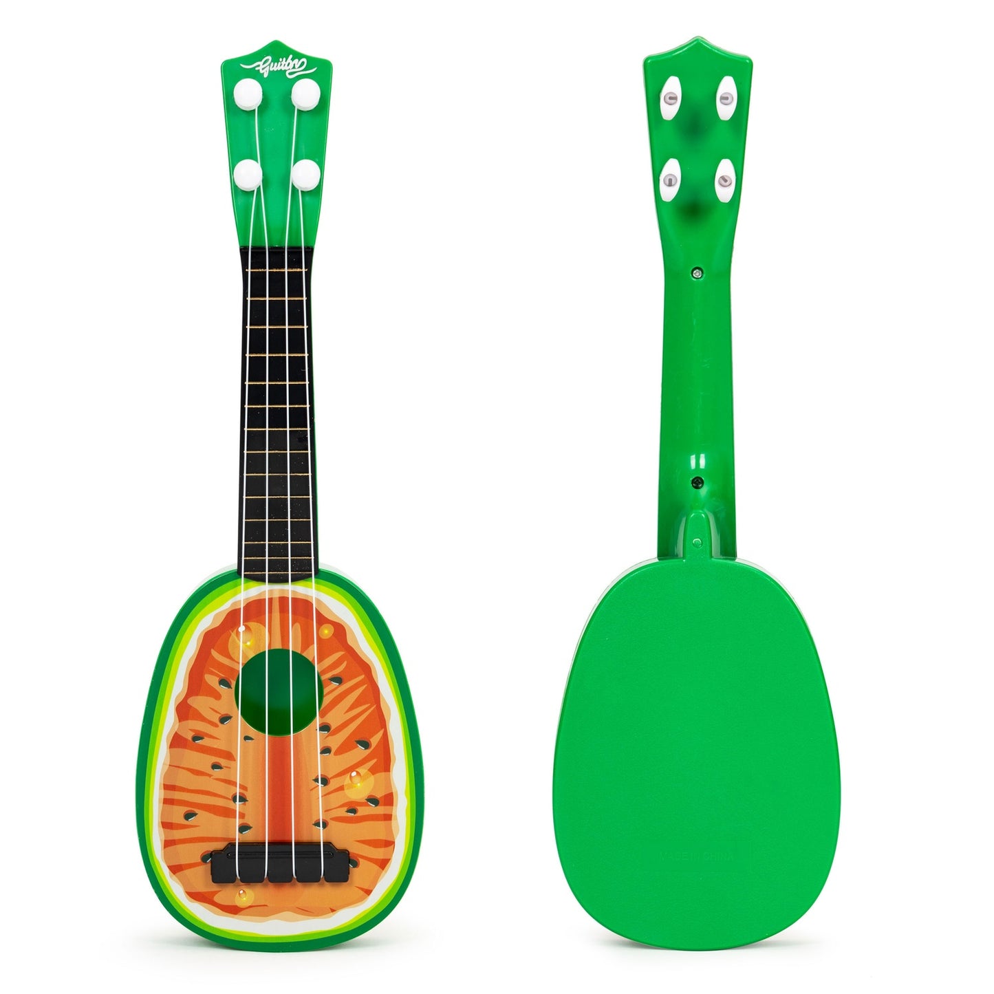 Ukulele guitar for children, four strings, watermelon
