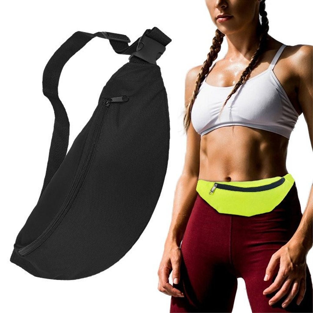 Ultimate Running Belt Waist Bag for Training - Black