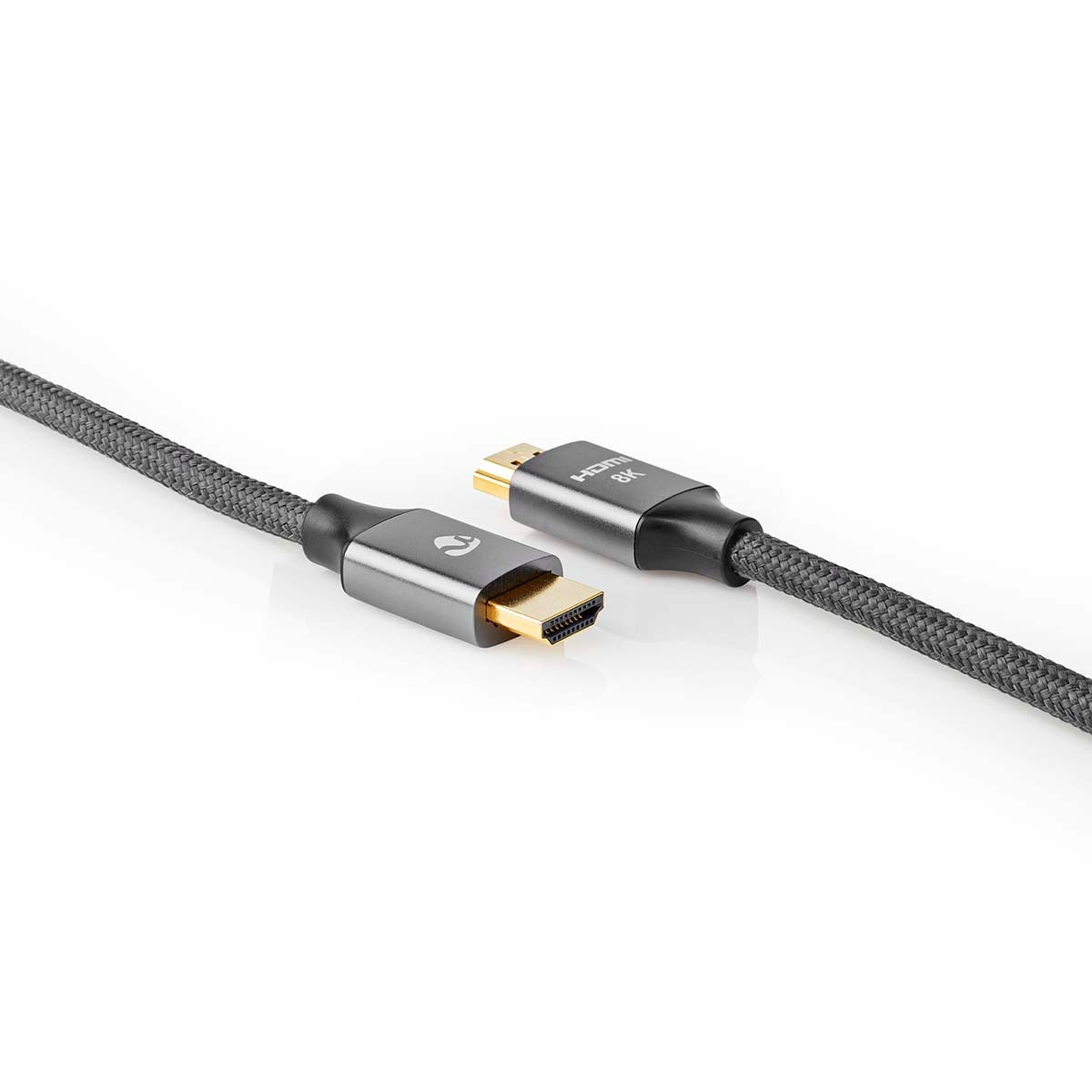 Ultra High Speed HDMI™ Cable | HDMI™ Connector | HDMI™ Connector | 8K@60Hz | 48 Gbps | 1.00 m | Round | 6.3 mm | Anthracite / Gray With Metal | Carton with covered window