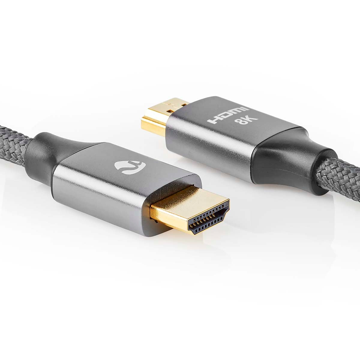 Ultra High Speed HDMI™ Cable | HDMI™ Connector | HDMI™ Connector | 8K@60Hz | 48 Gbps | 2.00 m | Round | 6.3 mm | Anthracite / Gray With Metal | Carton with covered window