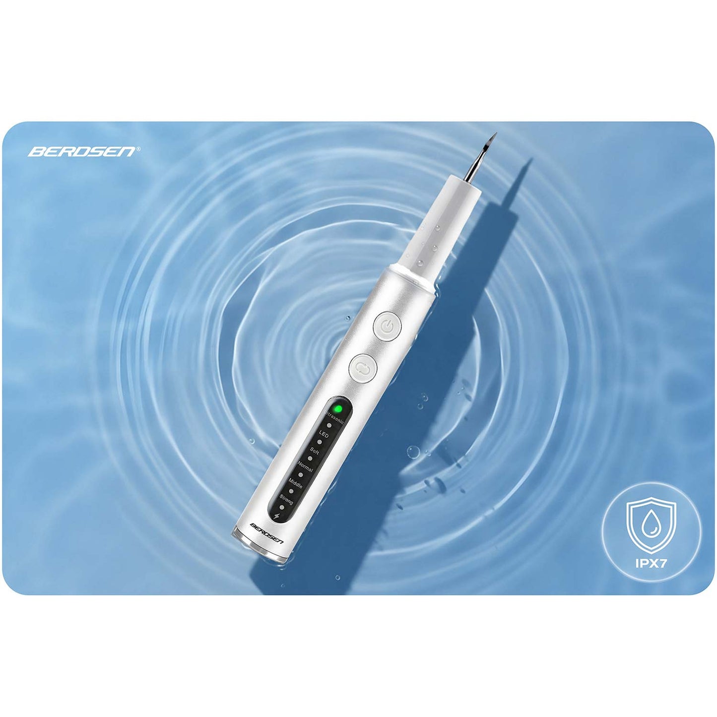 Ultrasonic Dental Scaler, 4 Modes, LED Light, 4 Heads