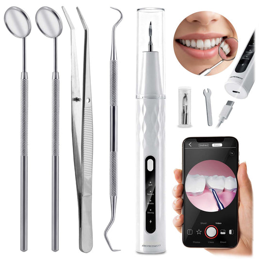 Ultrasonic Dental Scaler with Camera, 4 Modes, LED Light