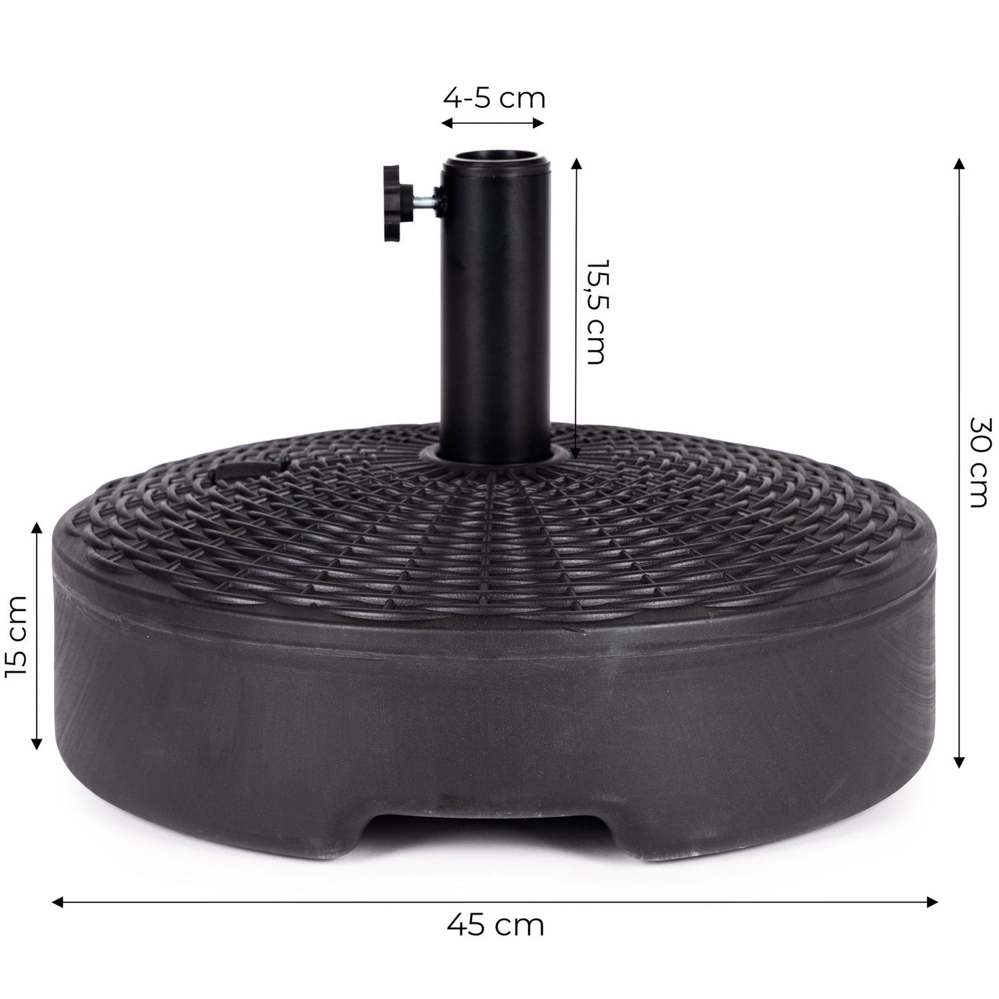Umbrella load base filled with water 22L