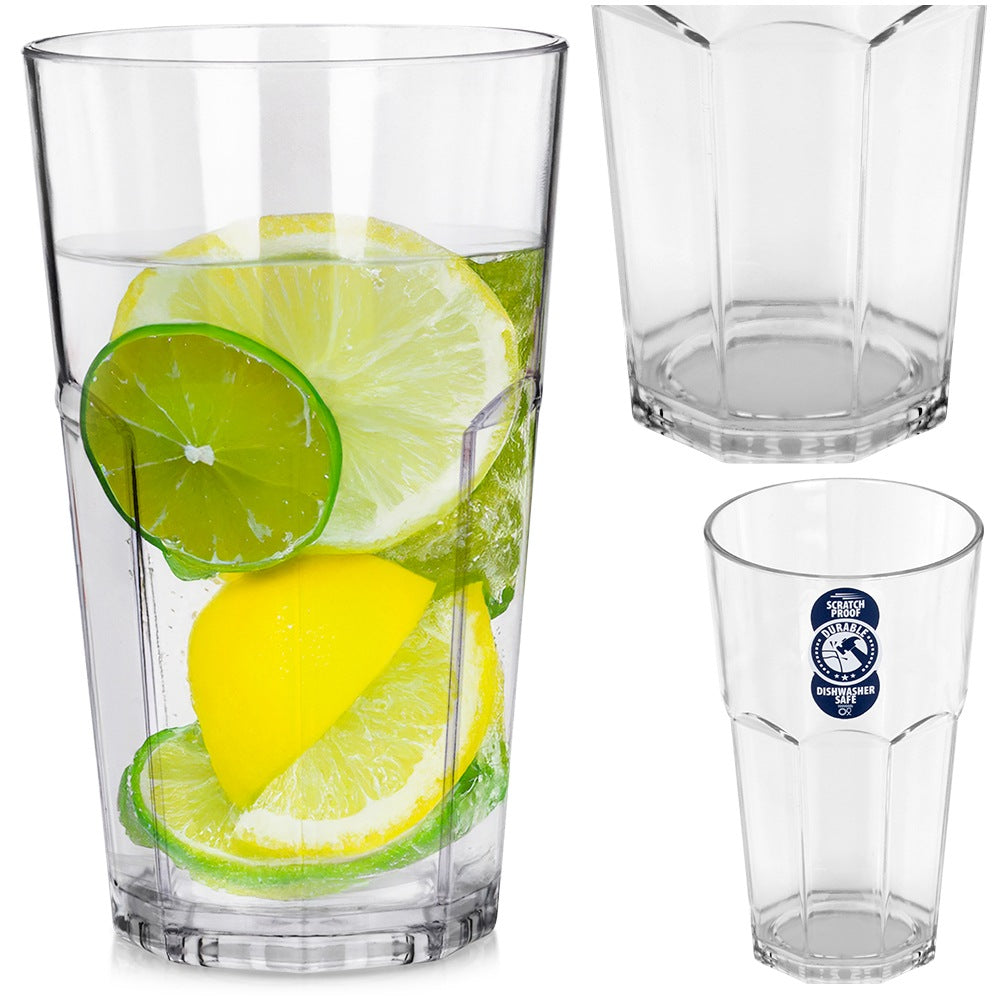 Unbreakable plastic glass 370 ml