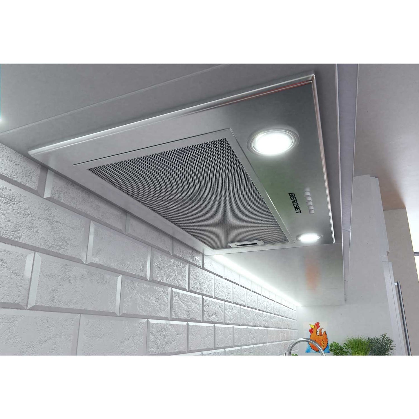 Under-cabinet extractor hood 60 cm Stainless BE-50
