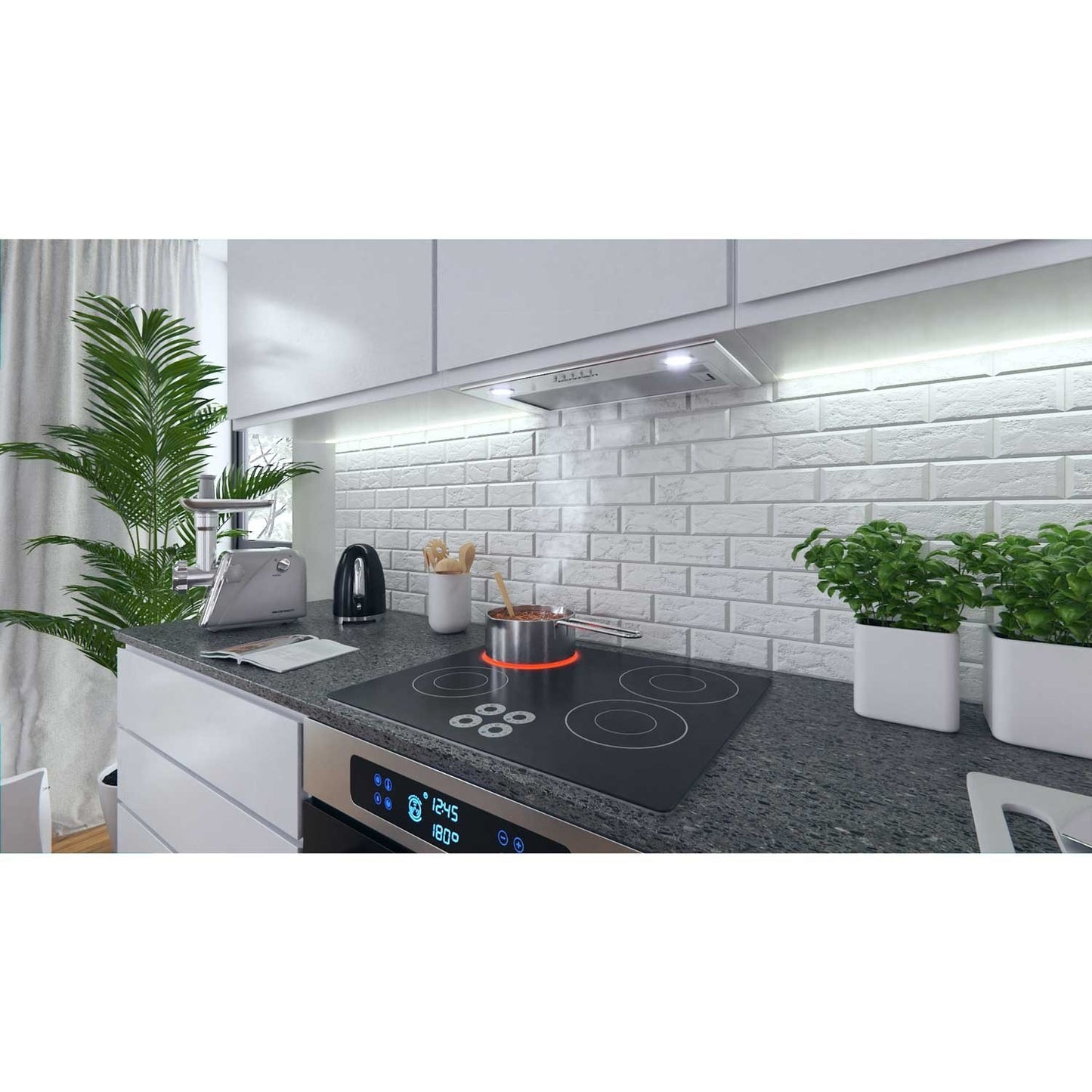 Under-cabinet extractor hood 60 cm Stainless BE-50