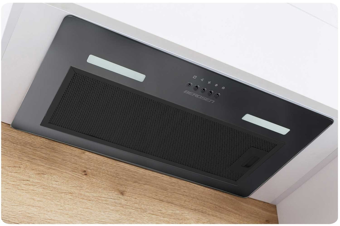 Under-cabinet kitchen hood 52 cm black BT-236