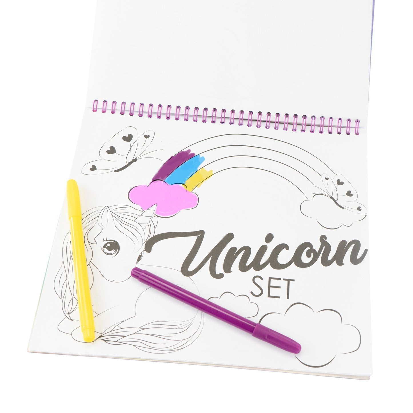 Unicorn Coloring Book with Stickers, 20 Pages, 4+