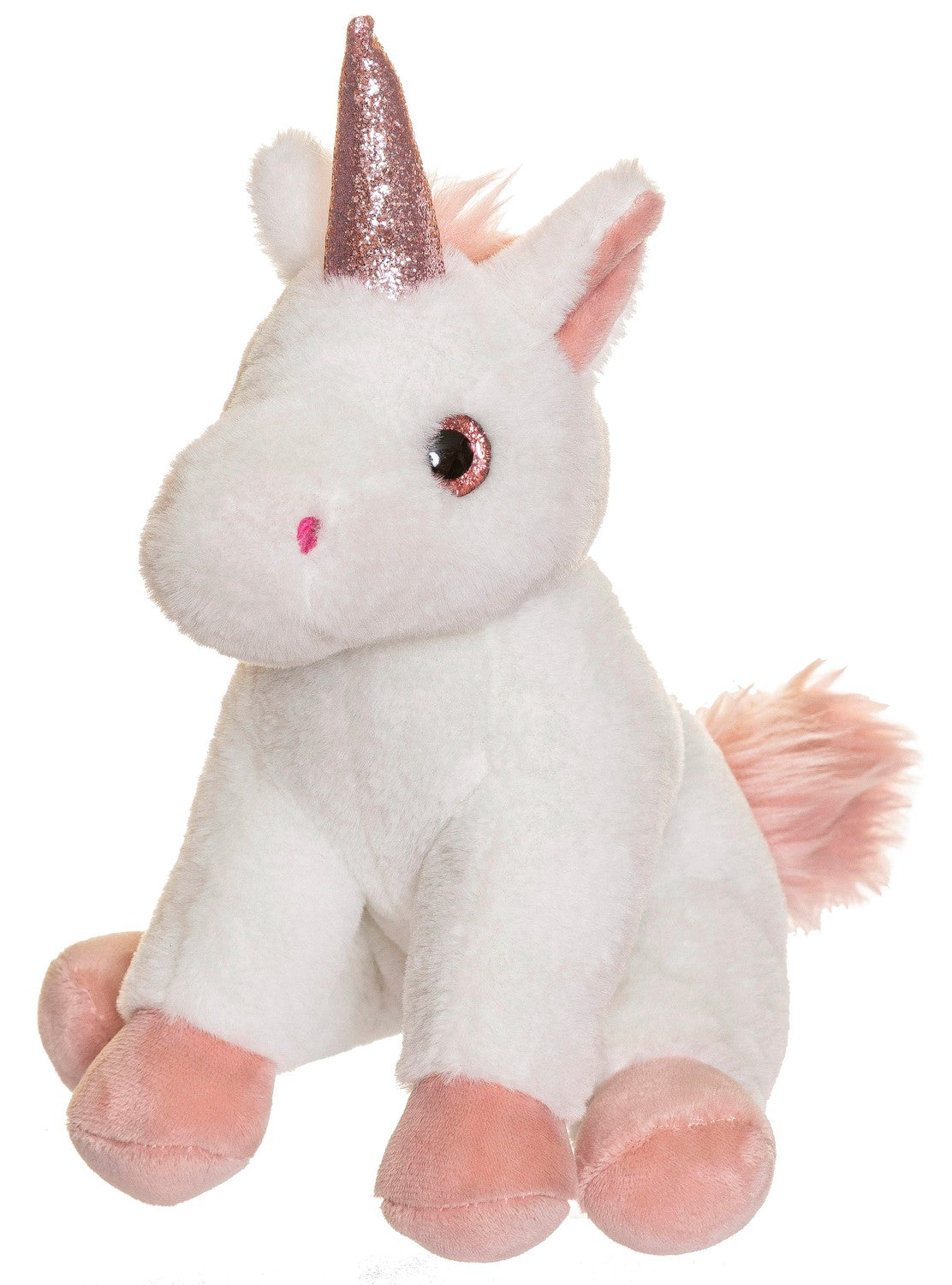 Unicorn Plush Toy, White, 25cm, Sparkly Horn