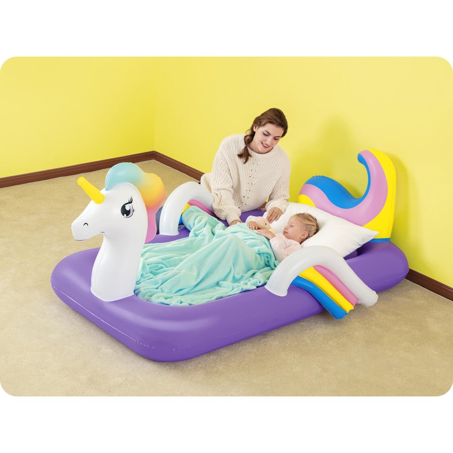 Unicorn inflatable mattress 196x104x84 cm single Bestway 67713