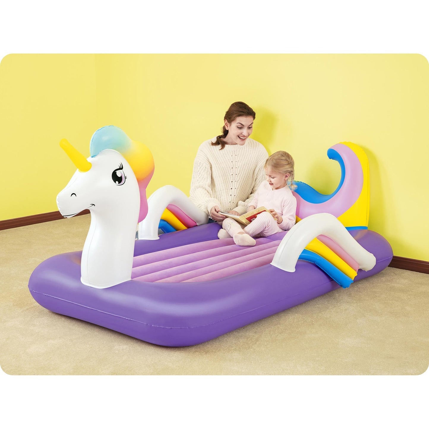 Unicorn inflatable mattress 196x104x84 cm single Bestway 67713