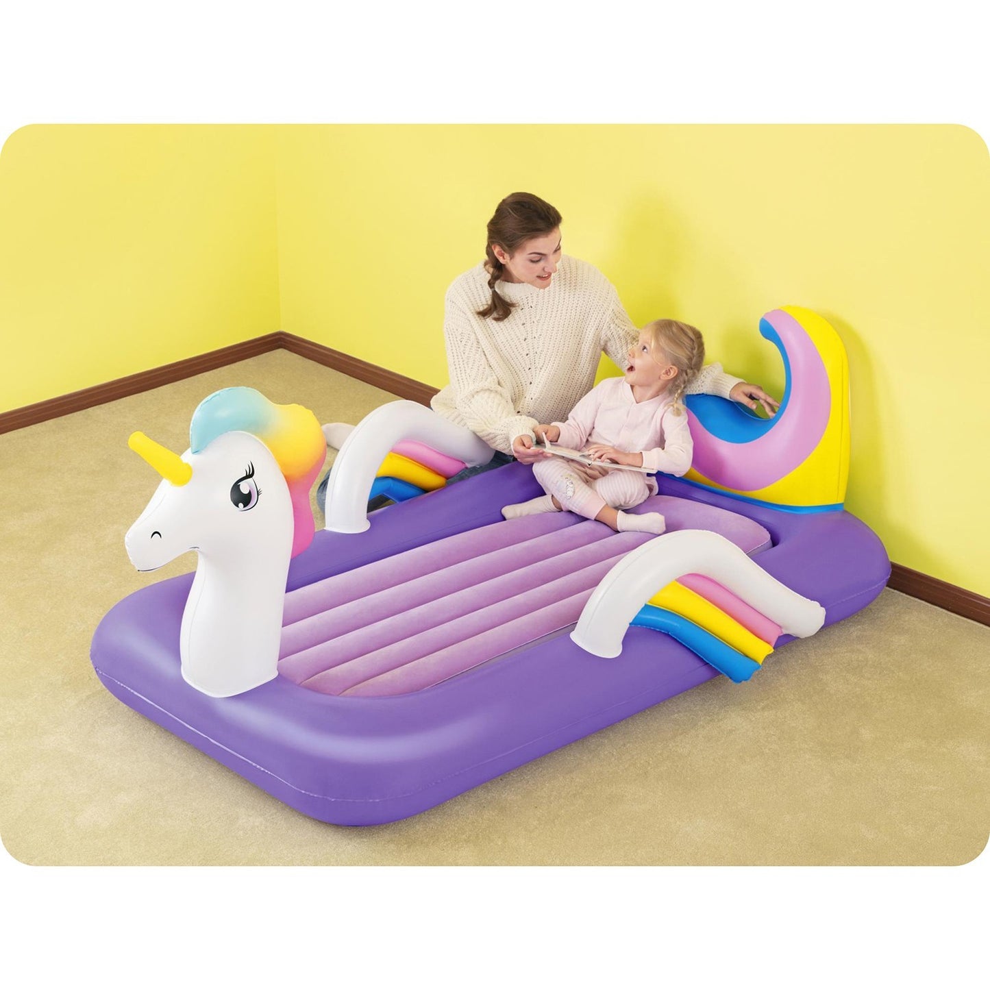 Unicorn inflatable mattress 196x104x84 cm single Bestway 67713