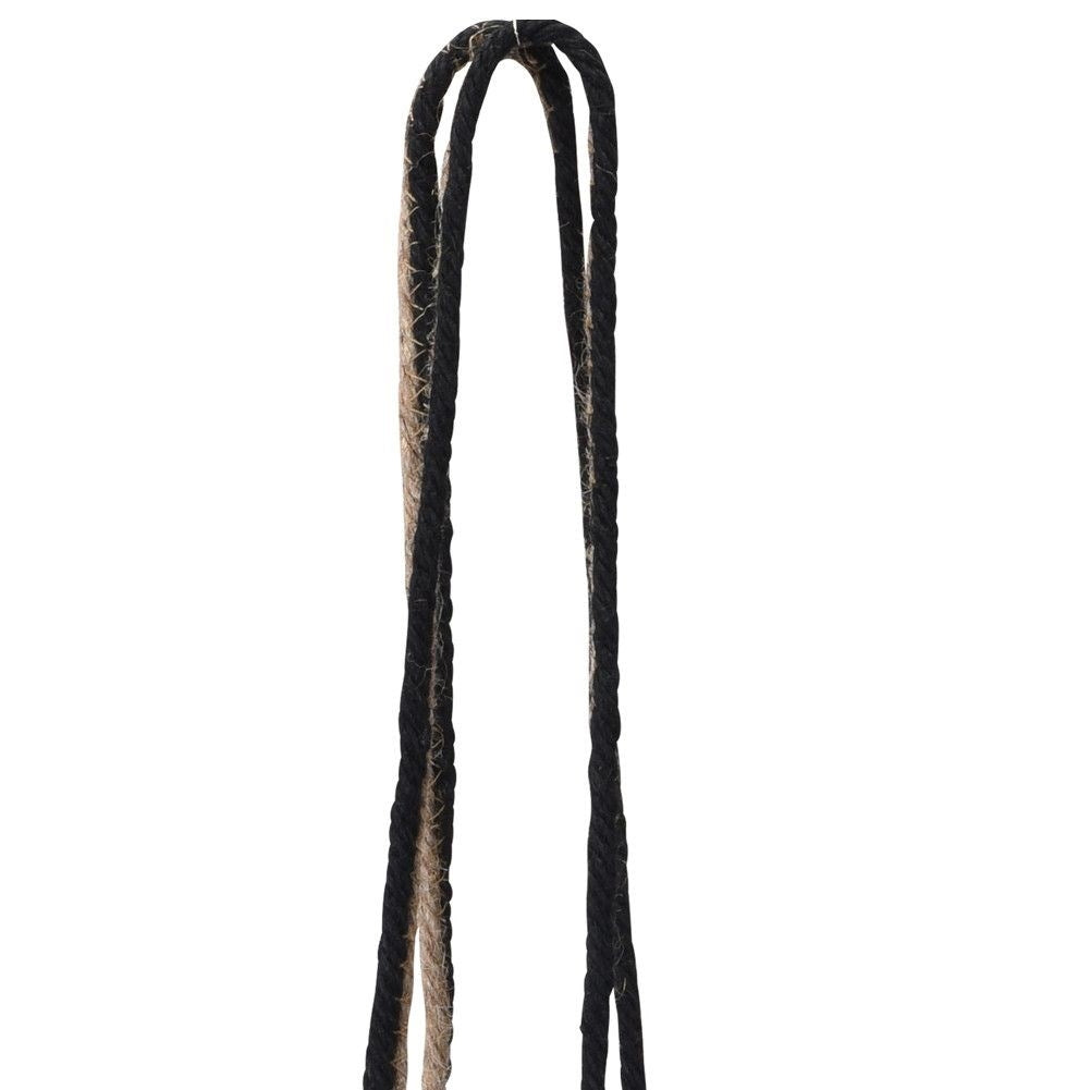 Unique Boho hanging flower pot in natural materials