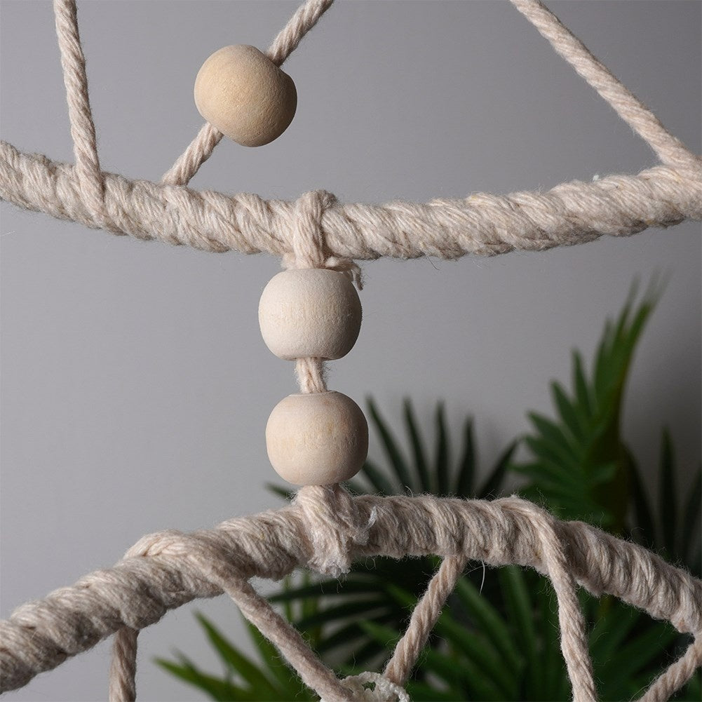 Unique Dreamcatcher: Jute, Polyester, Feathers & Beads