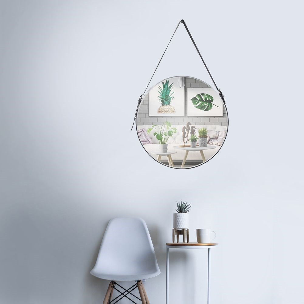 Unique Wall Mirror in Industrial Style with Adjustable Suspension