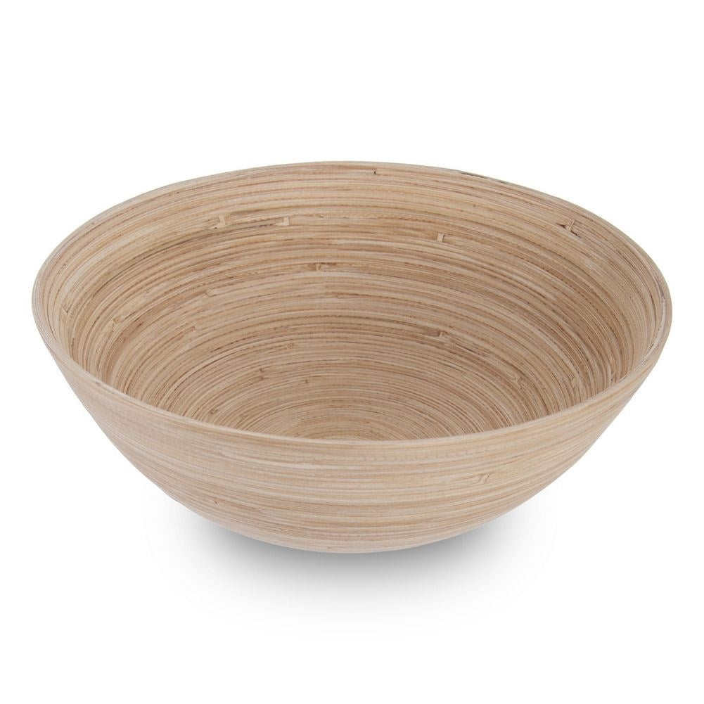 Unique bamboo bowl for fruit, vegetables and nuts.