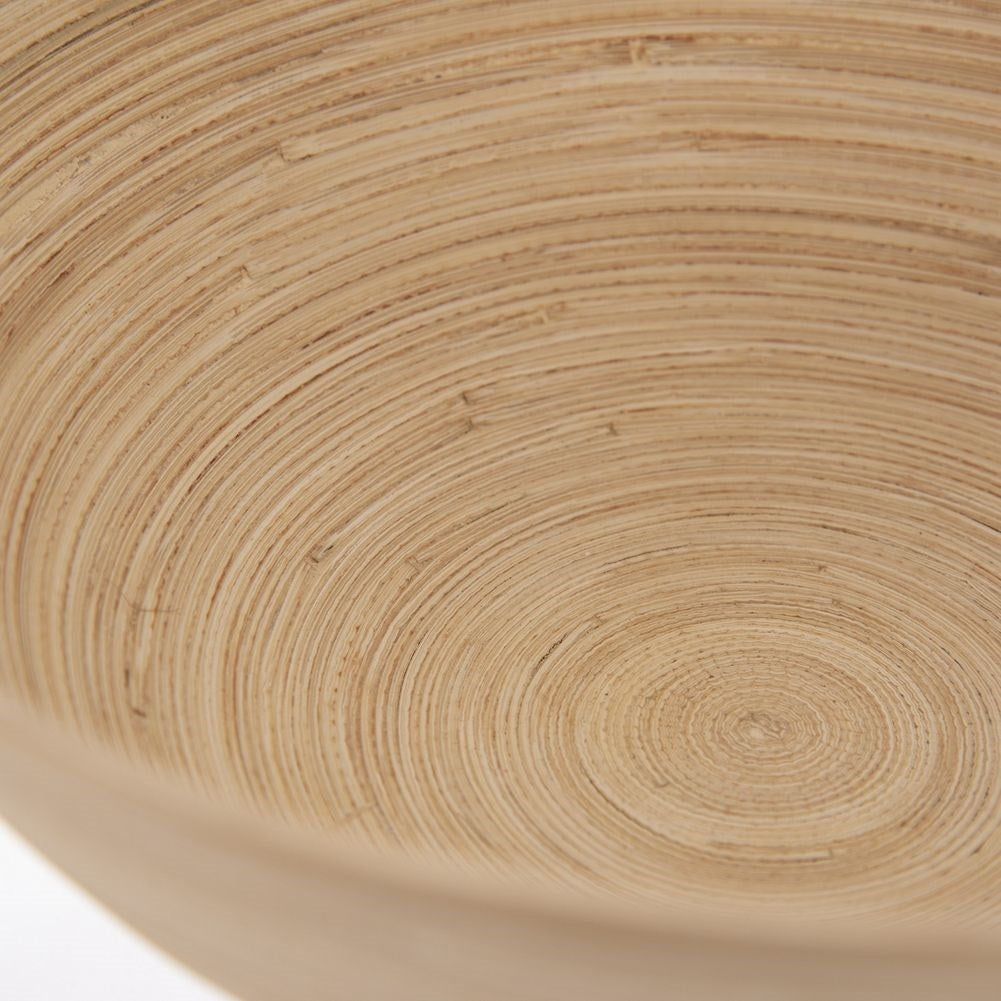 Unique bamboo bowl for fruit, vegetables and nuts.