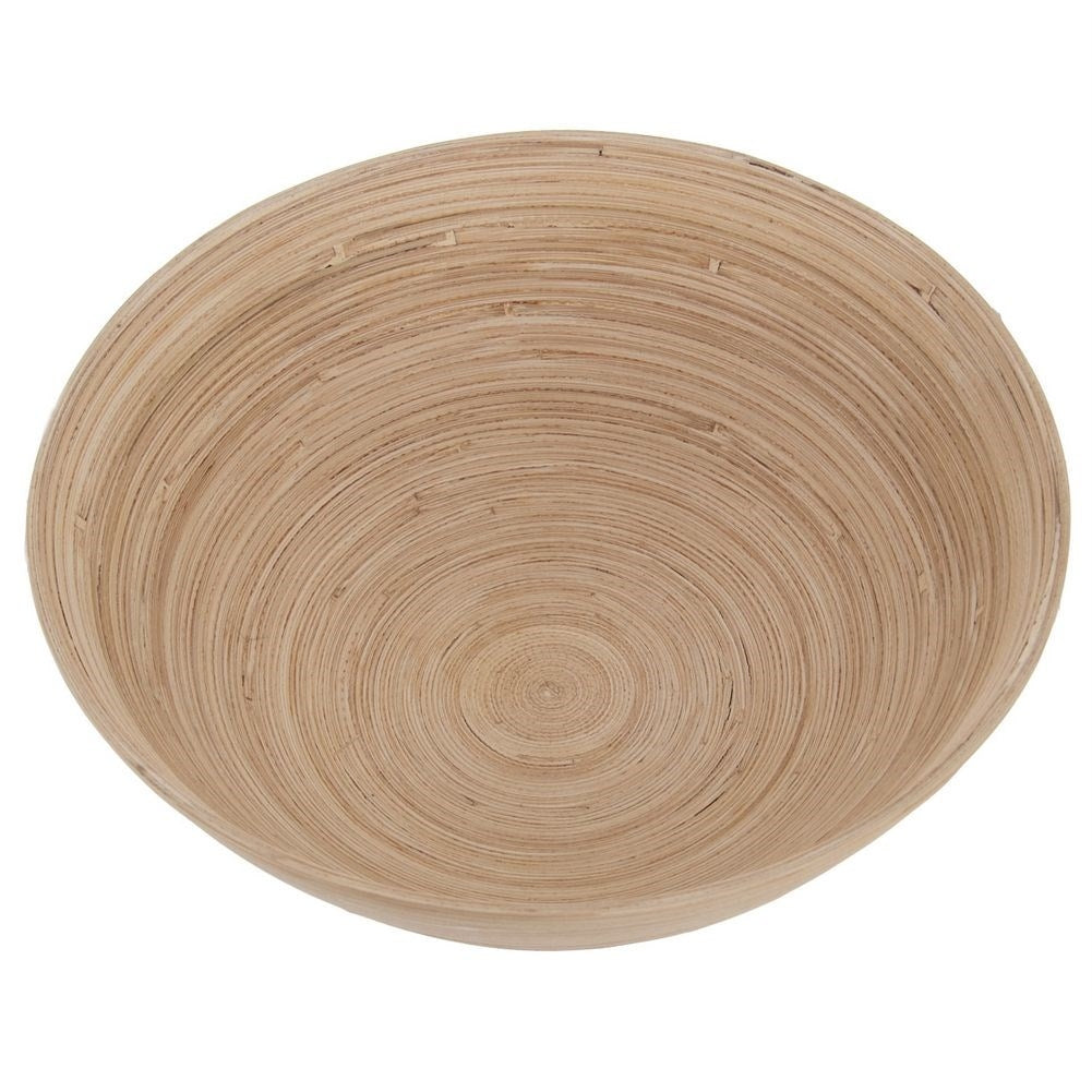 Unique bamboo bowl for fruit, vegetables and nuts.