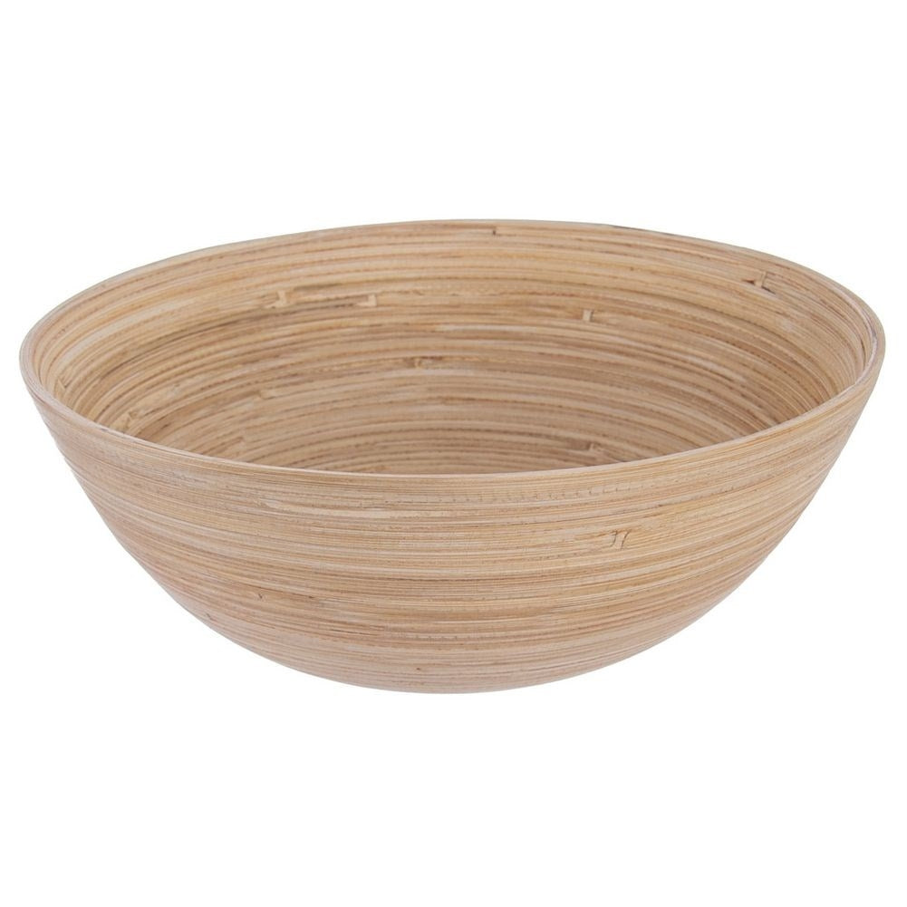 Unique bamboo bowl for fruit, vegetables and nuts.