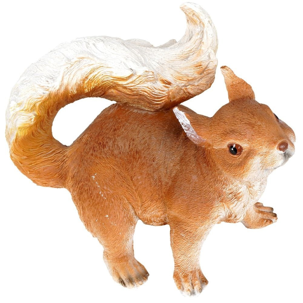 Unique garden figure squirrel in synthetic stone