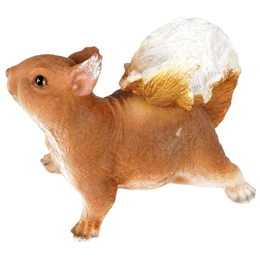 Unique garden figure squirrel in synthetic stone