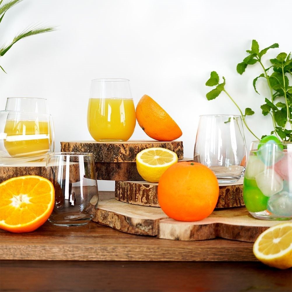 Unique glasses for all drinks - set of 6 in high quality glass