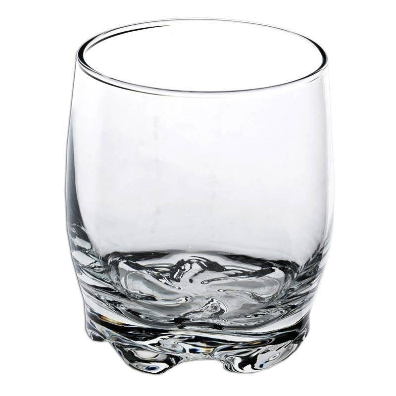Unique glasses for water, lemonade, drinks and juice